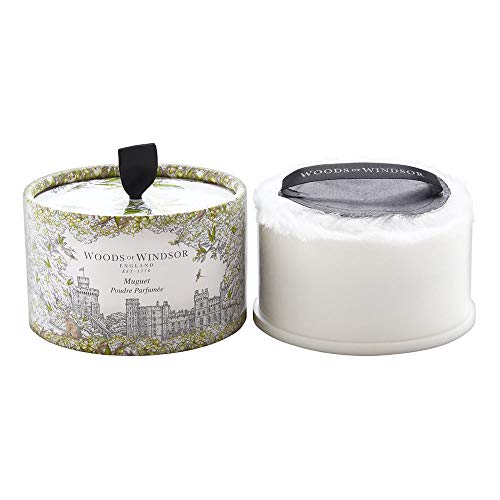 Woods Of Windsor Lily Of The Valley Body Dusting Powder With Puff for Women, ...
