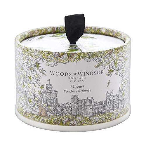 Woods Of Windsor Lily Of The Valley Body Dusting Powder With Puff for Women, ...