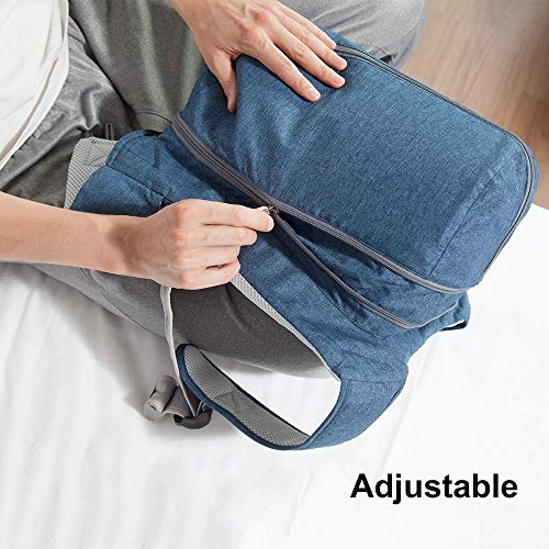 WoodyKnows 2021 Newly Upgraded Side-Sleeping Backpack with All Magic Tape Str...