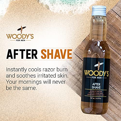 Woody's Men's Aftershave Tonic, Moisturizes, Cools and Soothes Skin, with Nat...