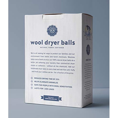 Woolzies Wool Dryer Balls Organic: Our Big Wool Spheres are the Best fabric s...