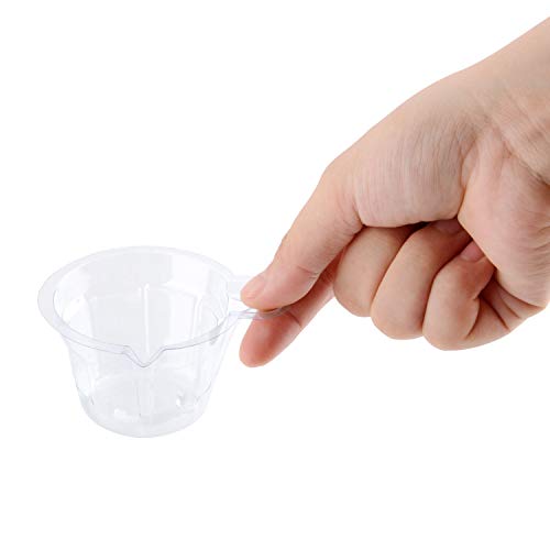 Disposable Plastic Urine Collection Cups, 60ML 100 Pack Specimen Container fo...