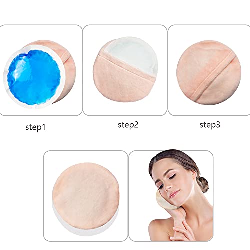 Round Reusable Gel Ice Pack with Cloth Backing for Hot Cold Therapeutic Use, ...