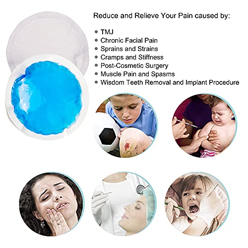 Round Reusable Gel Ice Pack with Cloth Backing for Hot Cold Therapeutic Use, ...