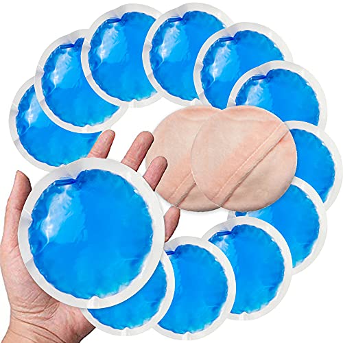 Round Reusable Gel Ice Pack with Cloth Backing for Hot Cold Therapeutic Use, ...