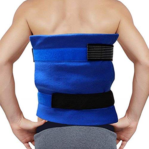 WORLD-BIO Large Gel Ice Pack & Wrap for Injuries Reusable, Hot Cold Therapy I...