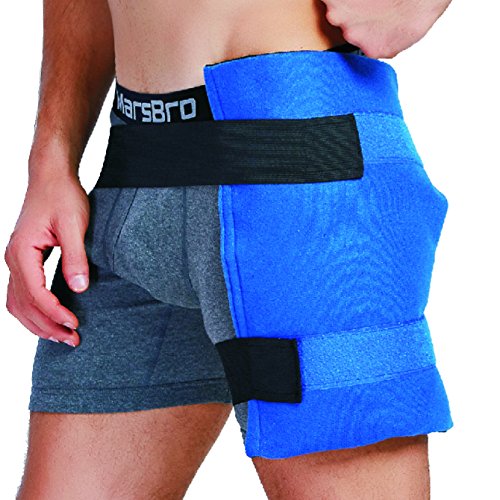 WORLD-BIO Large Gel Ice Pack & Wrap for Injuries Reusable, Hot Cold Therapy I...