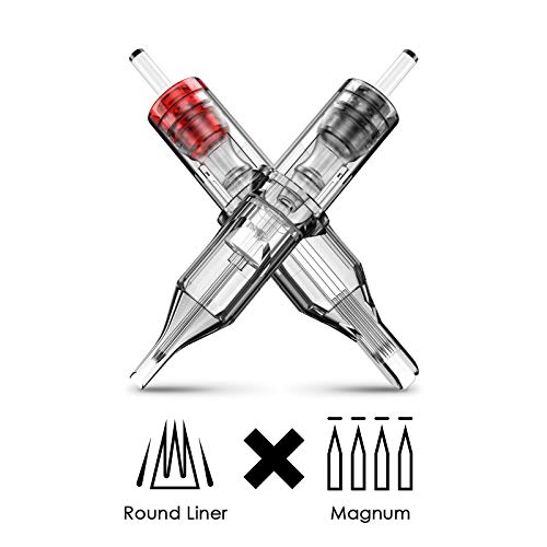 Wormhole Tattoo Cartridge Needles 20pcs Mixed Cartridge Needles 3RL 5RL 5M1 7...