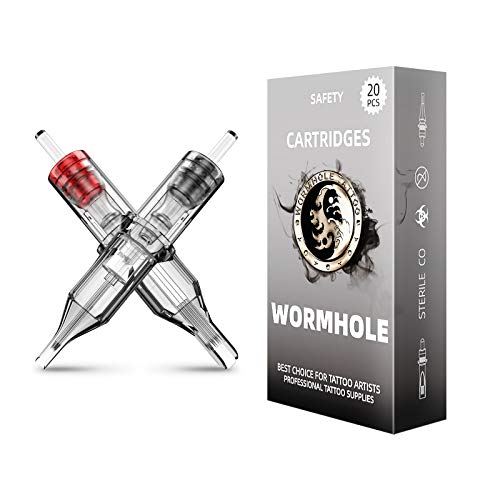 Wormhole Tattoo Cartridge Needles 20pcs Mixed Cartridge Needles 3RL 5RL 5M1 7...