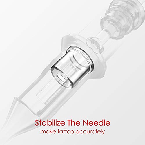 Wormhole Tattoo Cartridge Needles 50pcs Assorted Tattoo Needle Cartridges Rou...