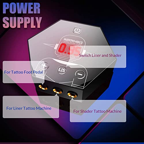 Wormhole Tattoo Pen Kit Cartridge Rotary Tattoo Kit Complete for Beginners Ta...