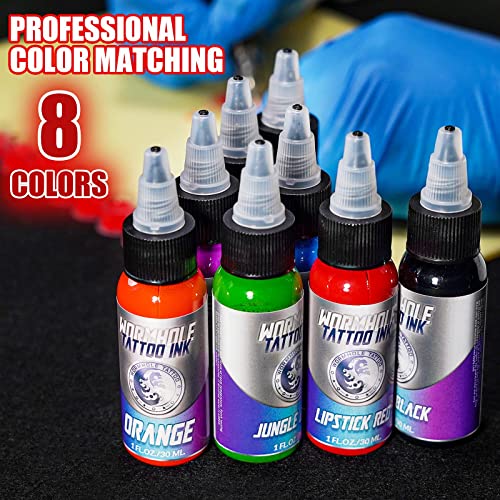 Wormhole Tattoo Pen Kit Cartridge Rotary Tattoo Kit Complete for Beginners Ta...