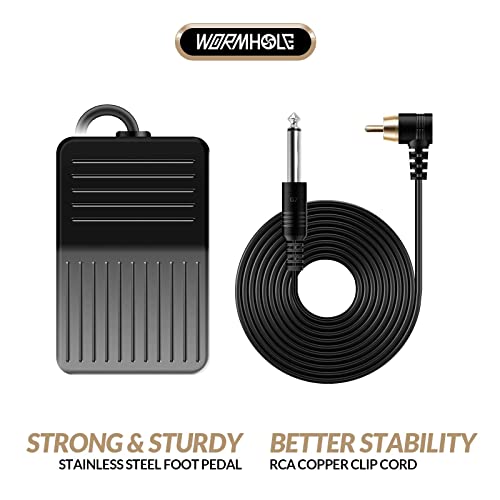 Wormhole Tattoo Pen Kit Rotary Tattoo Machine Kit with Power Supply and Tatto...