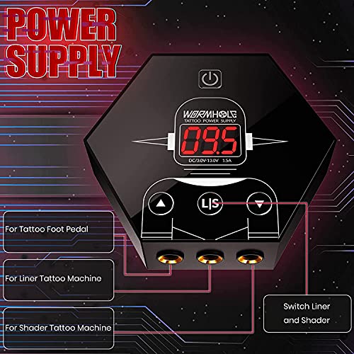 Tattoo Pen Kit Wormhole Cartridge Tattoo Kit for Beginners Rotary Tattoo Mach...