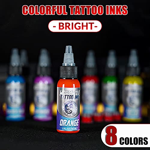 Wormhole Tattoo Kit Complete Tattoo Machine Kit Shading&Lining Rotary Tattoo ...