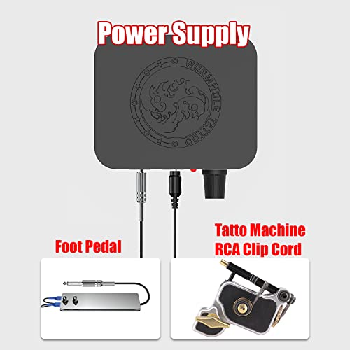 Wormhole Tattoo Kit Complete Tattoo Machine Kit Shading&Lining Rotary Tattoo ...