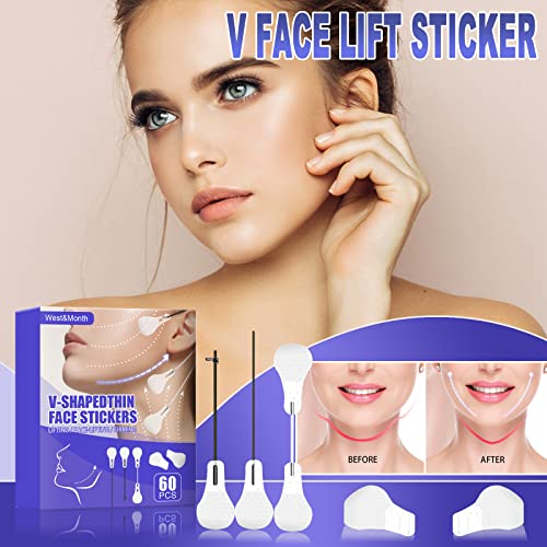 Face Lifting Patch Invisible Face Lift Tape Neck Eye V Line Shape Anti Wrinkl...