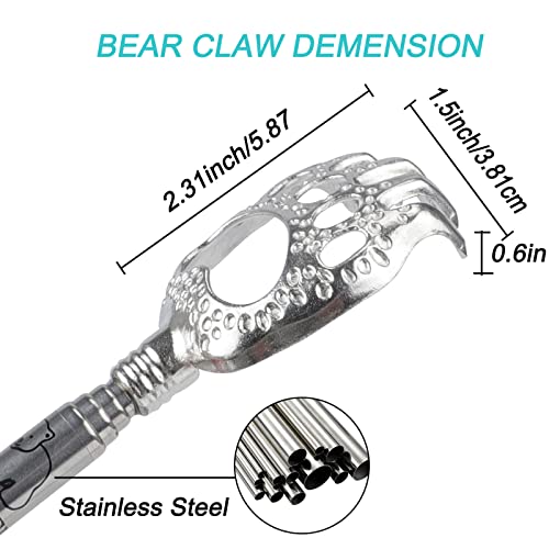 WOVTE Bear Claw Black Telescopic Back Scratcher