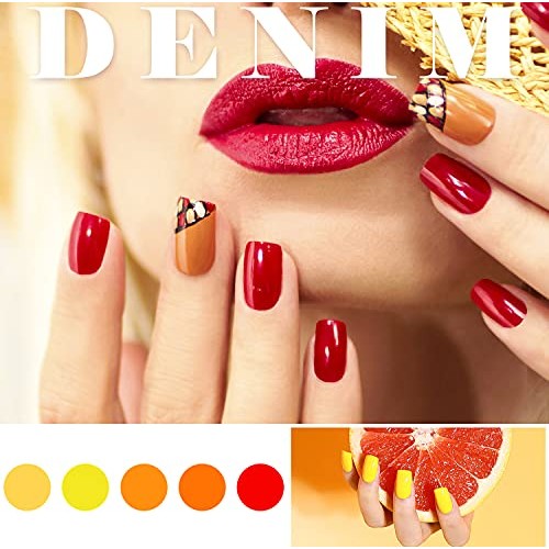 Gel Nail Polish Wowfun 25 Pcs - Gel Polish Set Nail Gel Polish Kit With Top C...