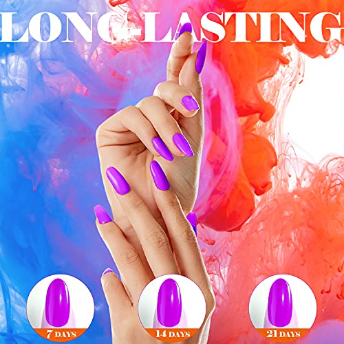 Gel Nail Polish Wowfun 25 Pcs - Gel Polish Set Nail Gel Polish Kit With Top C...