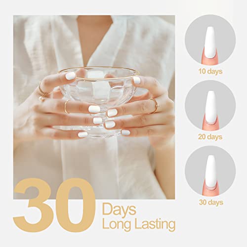 White Gel Polish Nail Polish - Wowfun White Gel Nail Polish 1Pcs 15ML Soak Of...