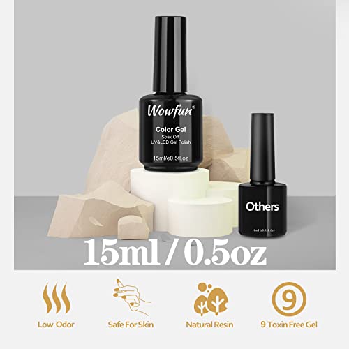 White Gel Polish Nail Polish - Wowfun White Gel Nail Polish 1Pcs 15ML Soak Of...
