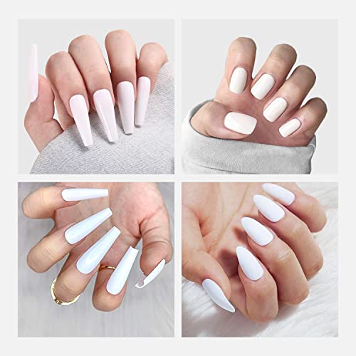 White Gel Polish Nail Polish - Wowfun White Gel Nail Polish 1Pcs 15ML Soak Of...