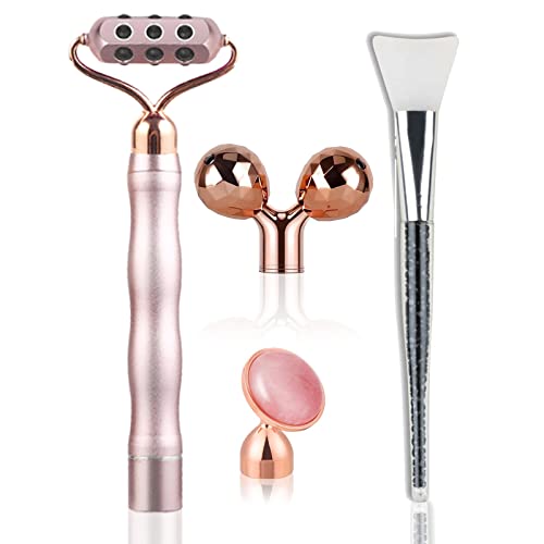 WOWINWOW 4 In 1 Face Massager For Women 3D Roller and Under-Eye Press Facial ...