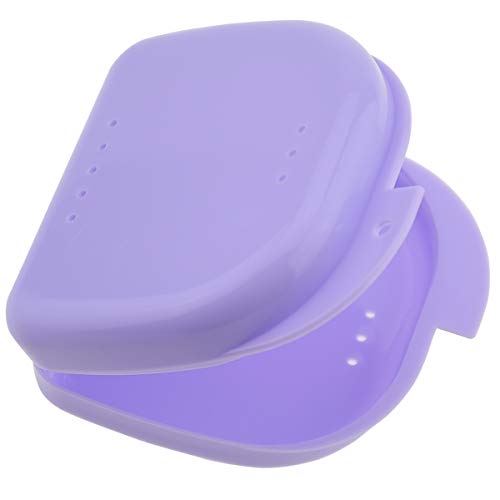 Wowlife Orthodontic Retainer Case Dental Container Denture Storage Boxes with...