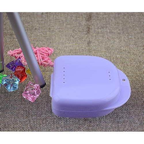 Wowlife Orthodontic Retainer Case Dental Container Denture Storage Boxes with...