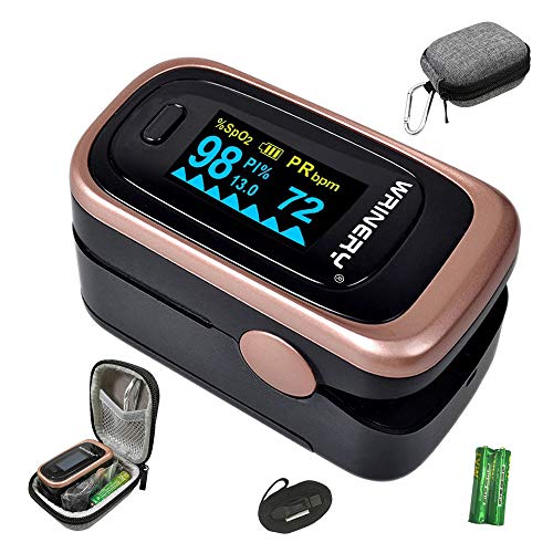 WRINERY Pulse Oximeter Fingertip, Oxygen Monitor Fingertip, Oxygen Saturation...