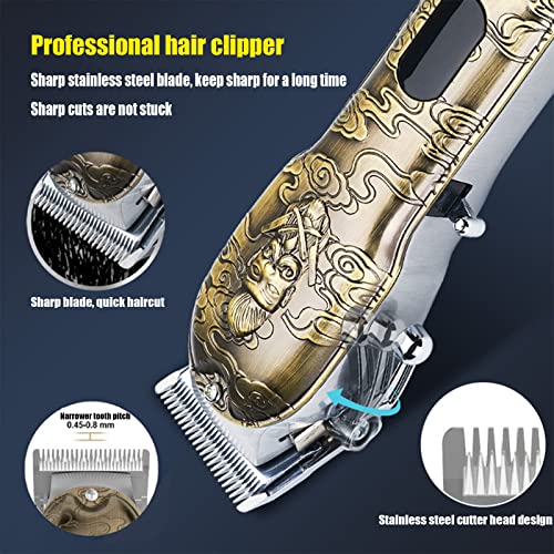 Hair Clippers for Men, Professional Hair Cutting Kit Beard Trimmer Barbers Cl...