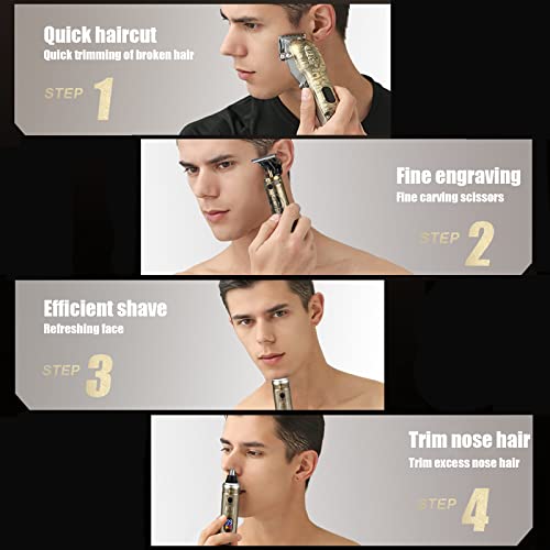 Hair Clippers for Men, Professional Hair Cutting Kit Beard Trimmer Barbers Cl...