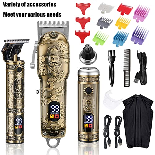 Hair Clippers for Men, Professional Hair Cutting Kit Beard Trimmer Barbers Cl...