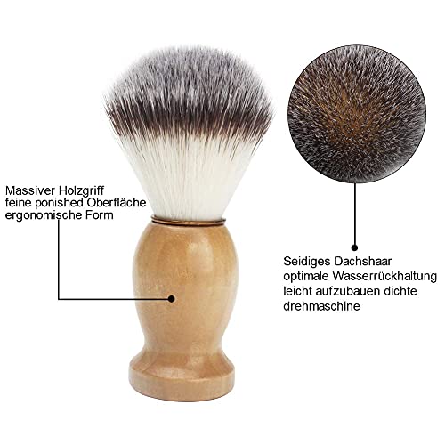 Wskderliner 3 in 1 Shaving Brush Set Shaving Bowl and Shaving Stand Shaving B...