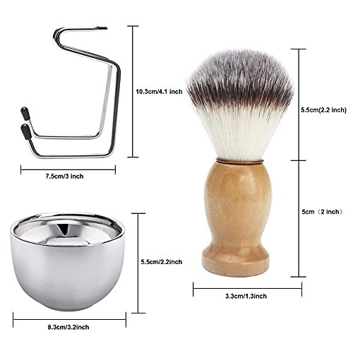 Wskderliner 3 in 1 Shaving Brush Set Shaving Bowl and Shaving Stand Shaving B...