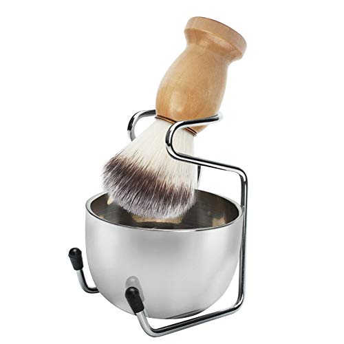 Wskderliner 3 in 1 Shaving Brush Set Shaving Bowl and Shaving Stand Shaving B...