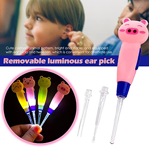 WSVVMQY ABS LED Lighting Earwax Remover Tool Removable Luminous Earplugs Earw...
