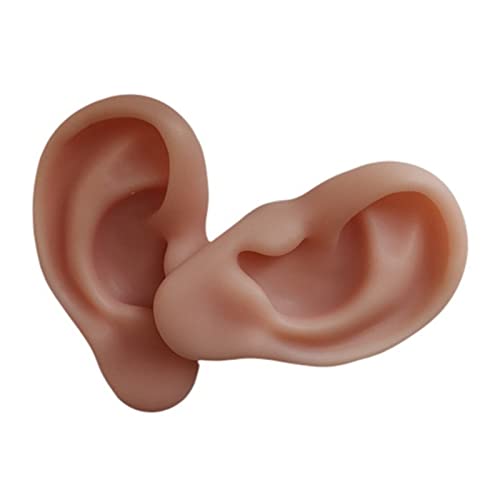 WSXKA Ear Model, Soft Silicone Simulation Human Ear Model, Highly Simulated S...