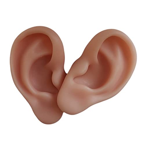 WSXKA Ear Model, Soft Silicone Simulation Human Ear Model, Highly Simulated S...