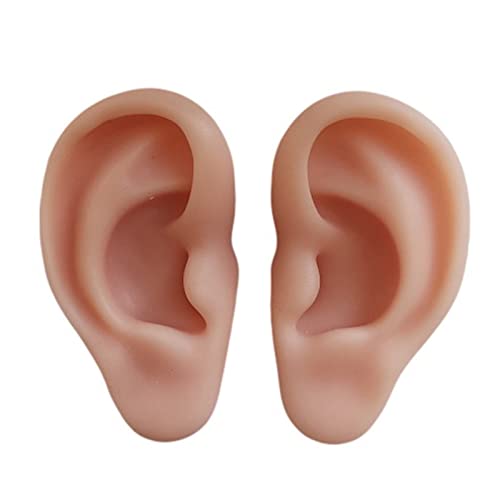 WSXKA Ear Model, Soft Silicone Simulation Human Ear Model, Highly Simulated S...