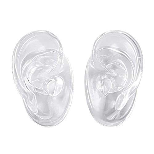 WSXKA Transparent Silicone Ear Model, Life Size Silicone Flexible Model, Flex...