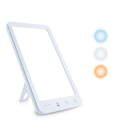 Light Therapy Lamp, Ultra-Thin UV-Free 10000 Lux Therapy Light, Touch Control...