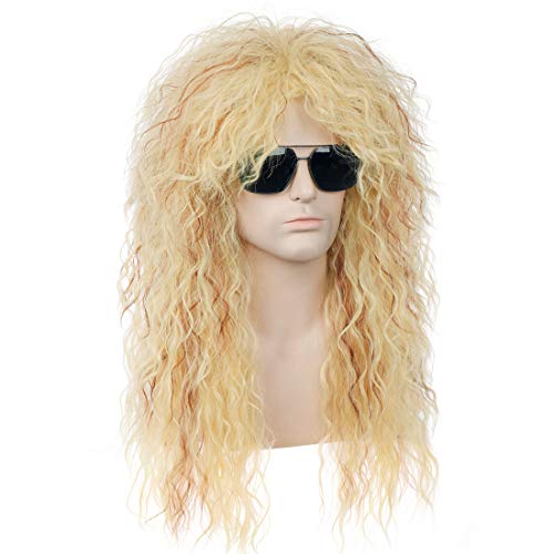 WTHCOS Mullet Wig for Men 70s 80s Costumes Punk Wig Rock Wigs Fancy Party Cos...