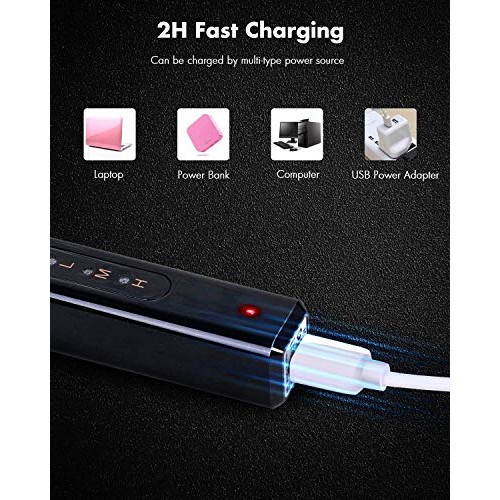 Heated Eyelash Curler, USB Rechargeable Electric Eyelash Curler for Quick Nat...