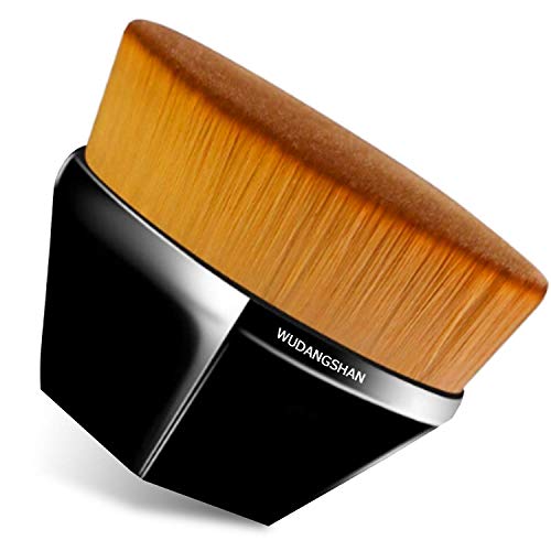 Foundation Makeup Brush Flat Top Kabuki Hexagon Face Blush Liquid Powder Foun...