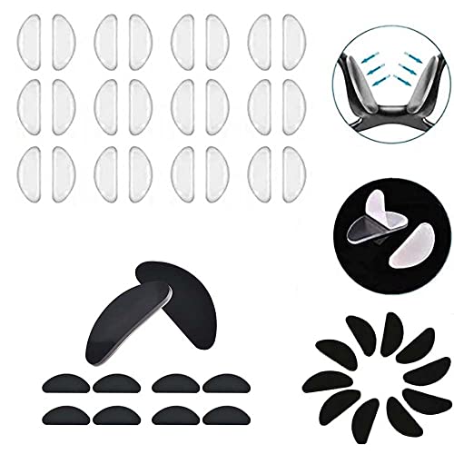 WULIU 5 Pair Glasses Nose Pads Eyeglasses Adhesive Silicone Non-Slip Nosepads...