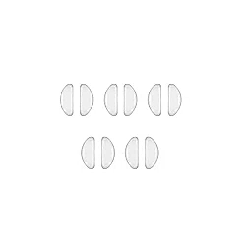 WULIU 5 Pair Glasses Nose Pads Eyeglasses Adhesive Silicone Non-Slip Nosepads...