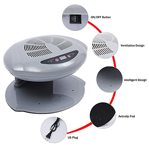 WUPYI Professional Nail Dryer,400W Air Nail Fan Blower Dryer Machine Auto Ind...