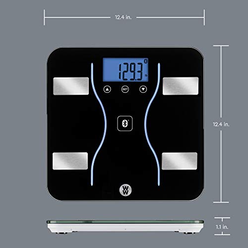 WW Scales by Conair Bluetooth Body Analysis Bathroom Scale, Measures Body Fat...